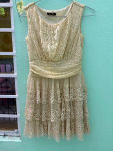 Lace Overlay Dress