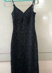 Black Sequin Bodycon Dress