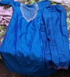 Teal Embroidered Salwar Kameez (2 Combo Suits)
