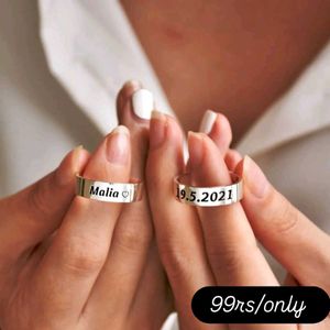 Customized Name Ring
