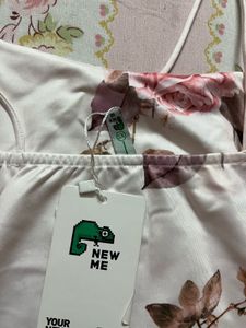 Newme Pink Knotted Floral Dress