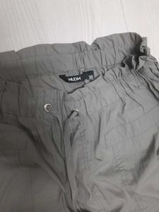 Gray Parachute Pants