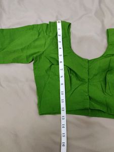 Light Green Blouse With Short Sleeves For Women 💚