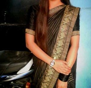 Elegant Black Saree