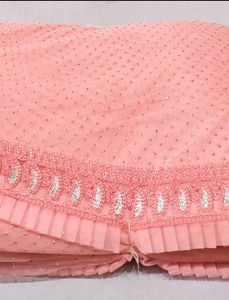 pink party wear sharee 💕