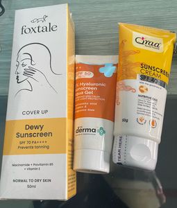 Set Of 3 Sunscreen