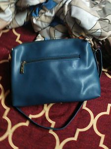 Metro Blue Quilted Crossbody Bag