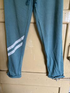 Teal Joggers with Stripes