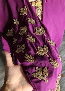embroidered suit duptta palazzo