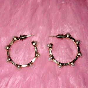 Pearl Earrings Set - 2 Pairs