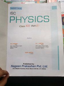 ISC Physics Kumar Mittal Nootan Class 12th
