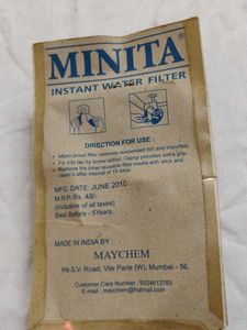 Instant Water Filter