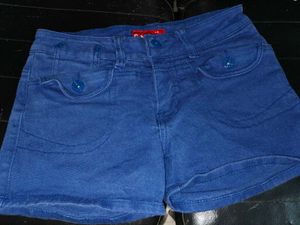 Mango Yellow Shorts And Coax Denim Short