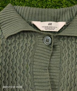 Sage Green Knit Cardigan