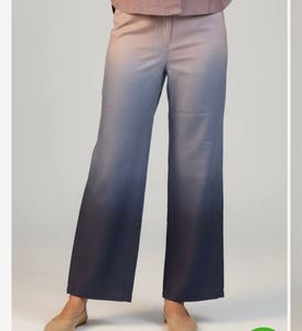 White Chaos Ombre Wide Leg Pants