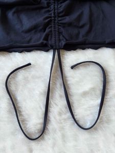 Shein Navy Blue Crop Top