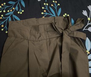 Sweater &amp; Bow-Tie Waist Pants Set