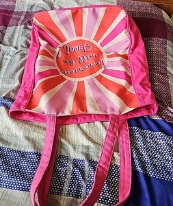 Pink Colour Large Tote Bag