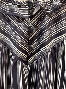 Beautiful Striped Ruffle Neck Top