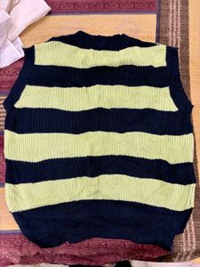 Striped Knit Vest