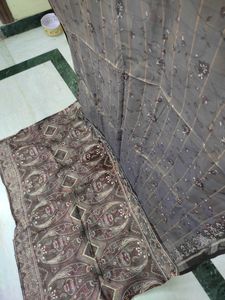 Chocolate Colour Saree