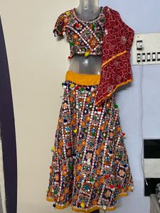 Embroidered Lehenga Choli Duppatta Set