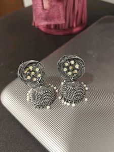 Peacock Jhumka Earrings