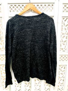 Imported Sparkly Knit Sweater A