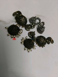 Jhumka Earrings(Pack Of Three)