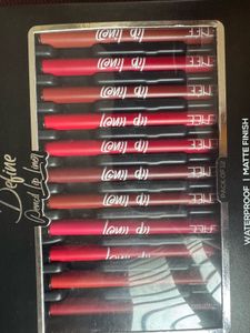Define Lip Liner Pencil Set - 12 Colors