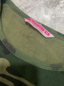 Camouflage T-Shirt Dress