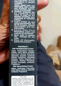 Hair Pure Straightener Cream