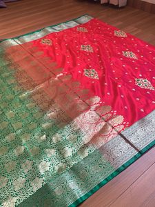 A Beautiful New Saree With Unstitched Blouse