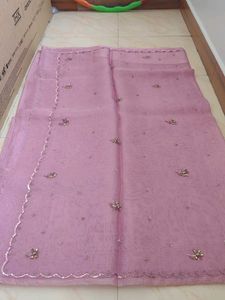 Elegant Pink Saree with blouse