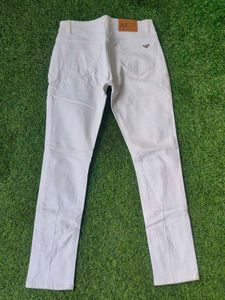 Armani Exchange Denim White Color Jeans