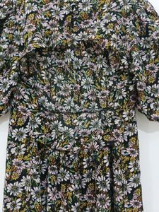 DOROTHY PERKINS Floral Backless Dress with Slit