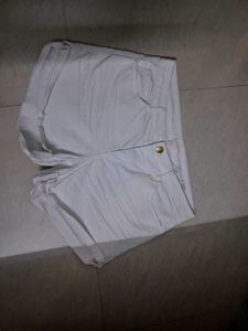 White Denim Shorts