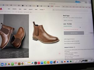 Men Mid Top Leather Chelsea Boots