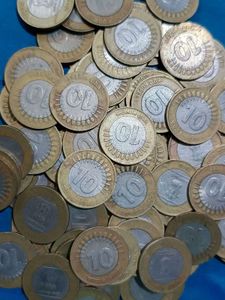 10 Rupees Coin Without Rupee ₹ Symbol 100 Ps