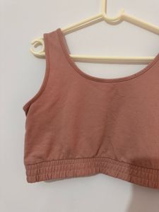 Peach Crop Top, Bust- 34/32 Stretchable
