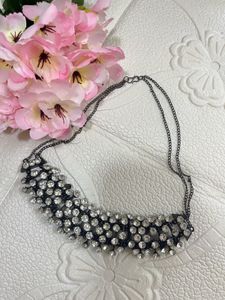 Crystal studded stylish choker