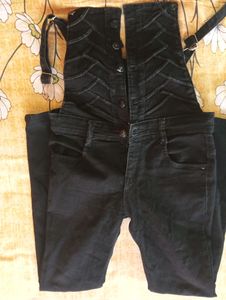 Denim Black Full Dungree