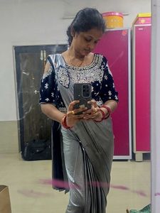 Elegant Grey Saree