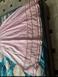 Pink Floral Dupatta