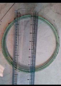 Peacock Colour Thread Bangles  Green Stone Bangle