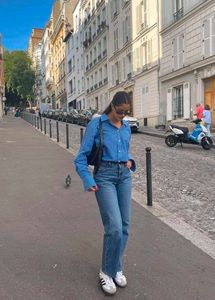 Dark Blue Straight Jeans