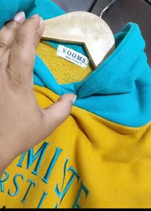 Gold Yellow Winter Hoodie For 4- 5 Year Boy