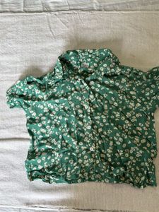 Vero Moda Green Boxy I Shirt