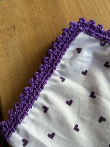 Handkerchief For Women Crochet Border