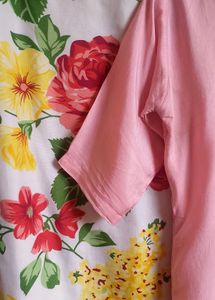 Pink Sweetheart Neck Kurti! 🩷